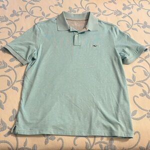 Vineyard Vines Men's Small Edgartown Aqua Polo Shirt